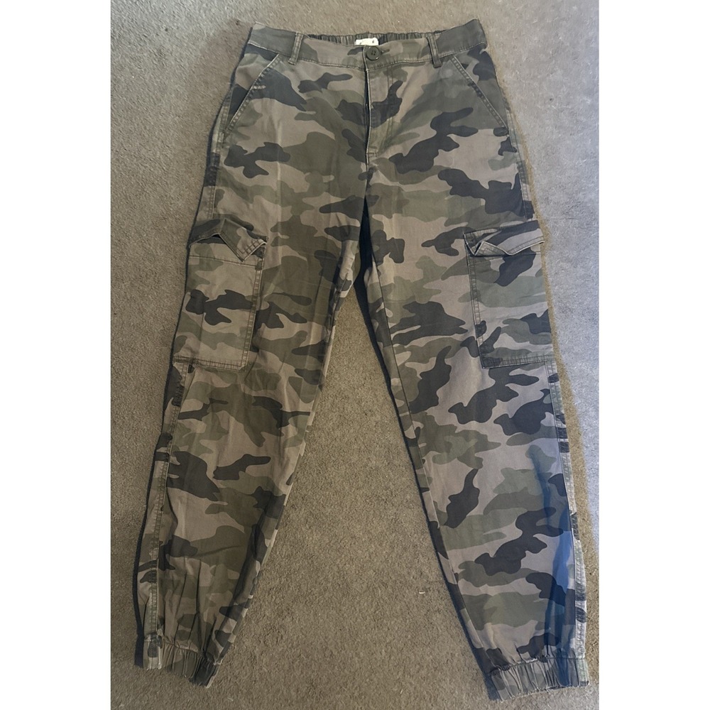 Garage Woman Camouflage Cargo Sweatpants Joggers Pockets - P/S